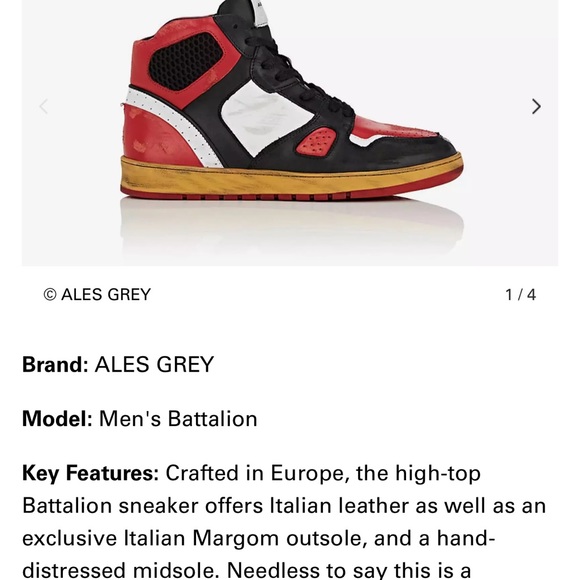 Ales Grey Hi top leather sneakers - Picture 6 of 15